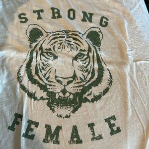 good hYOUman Strong Female T-shirt ~ size small!